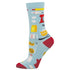 Socksmith W Bamboo Bake It Til You Make It BLUE