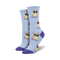Socksmith W Frenchie Fashion PERIWINKLE