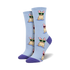 Socksmith W Frenchie Fashion PERIWINKLE