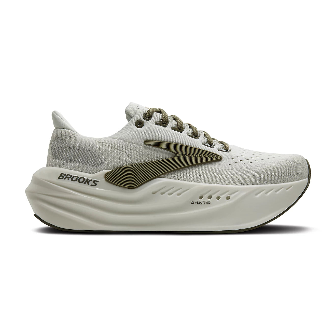 Brooks M Glycerin Max LIGHT GREY / DUSTY OLIVE TEA