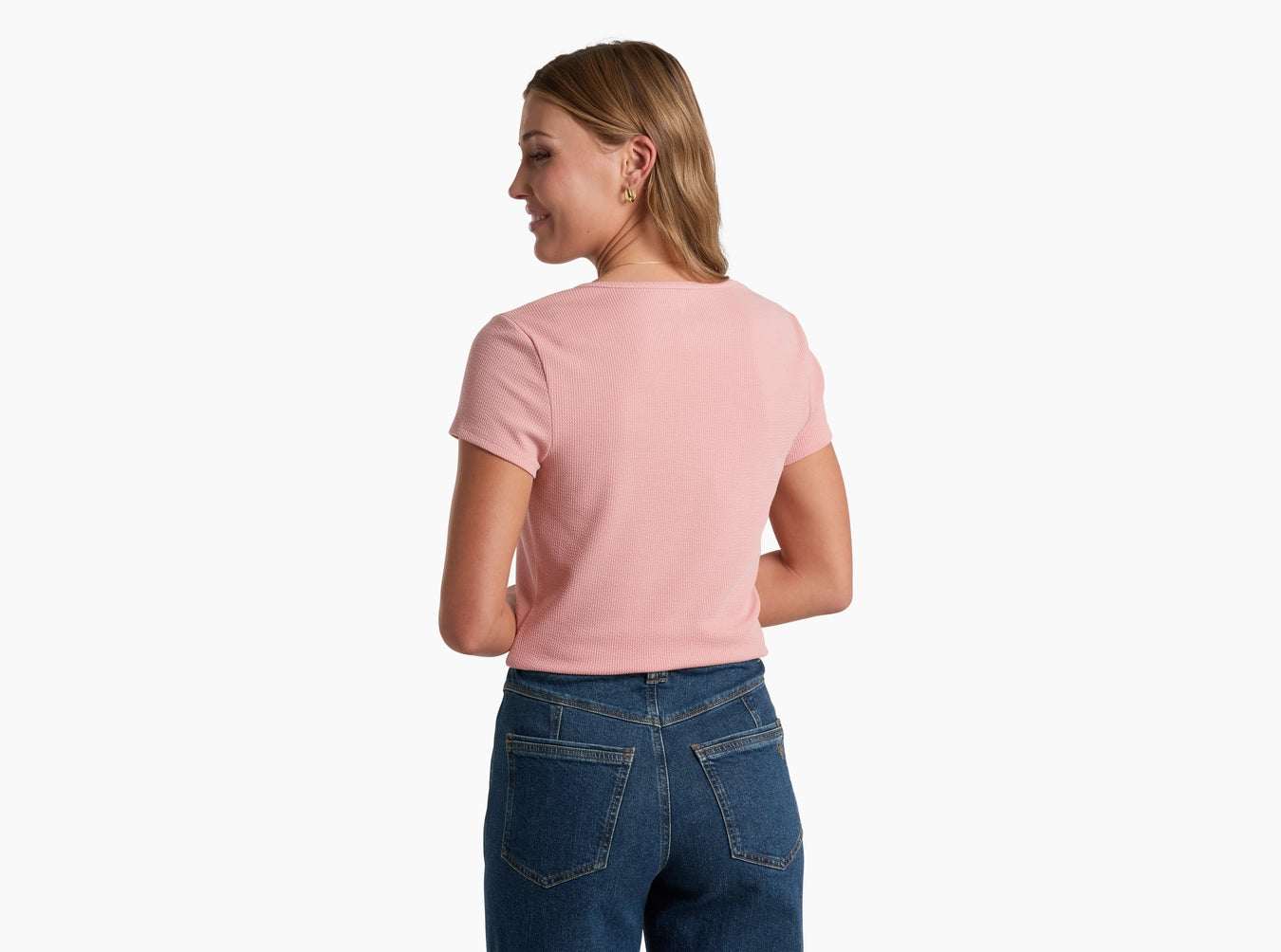 KUHL W SS Remi Notch Tee CORAL ROSE