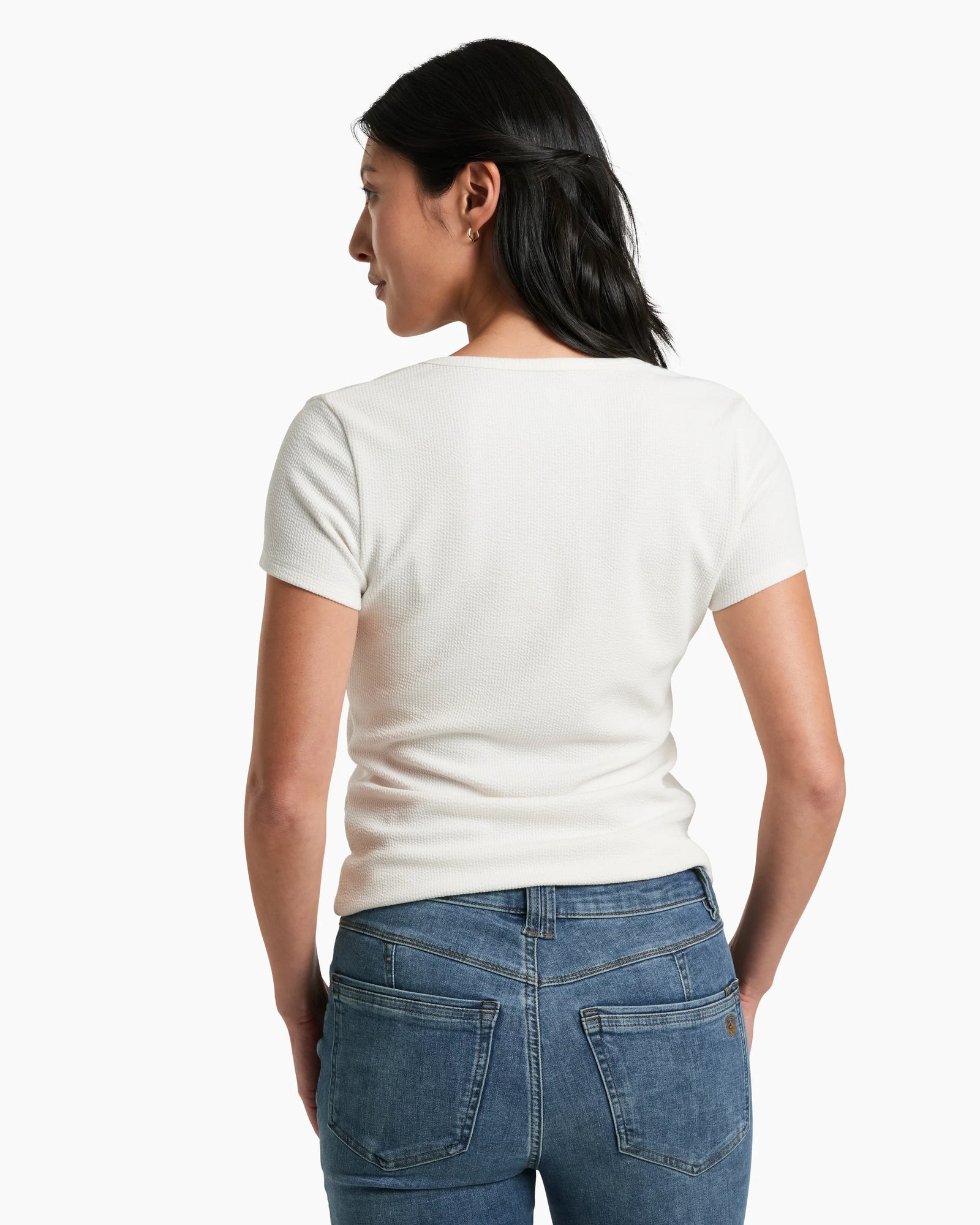 KUHL W SS Remi Notch Tee WHITE