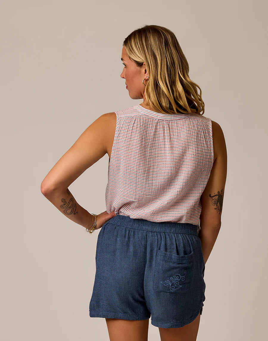 Carve Designs W Dylan Tank CAPTAIN STRIPE