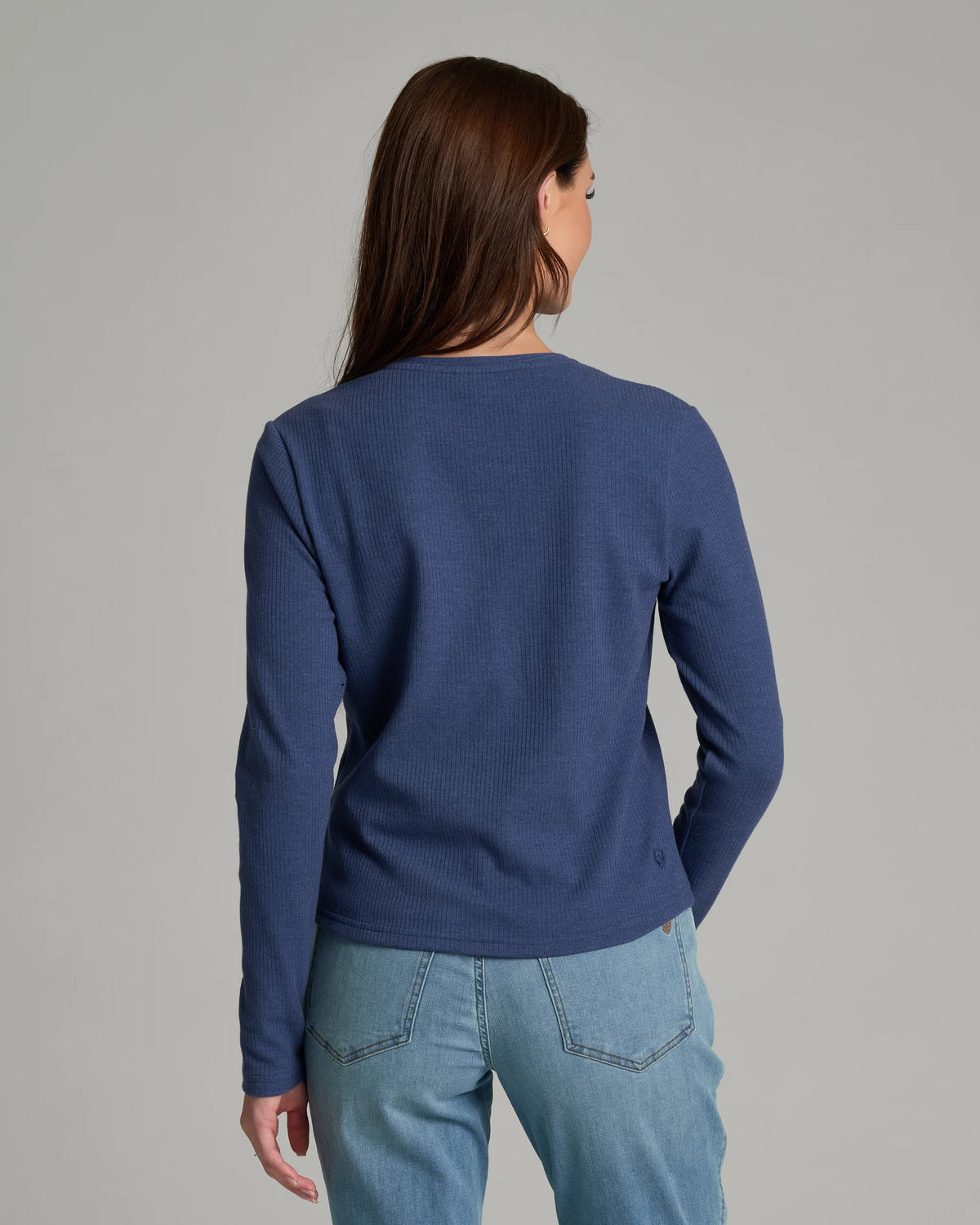 KUHL W LS Verona Rib Knit Top DEEP PERIWINKLE