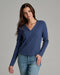 KUHL W LS Verona Rib Knit Top DEEP PERIWINKLE
