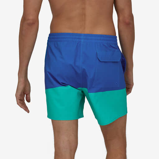 Patagonia M Hydropeak Volley 16" SANTA CRUZ BLOCK:BAYOU BLUE