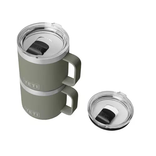 Yeti Rambler 14 oz Ceramic Lined Stackable Mug PAMPAS GREEN