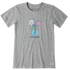 Life is Good W SS Crusher Tee Americana Jar HEATHER GRAY