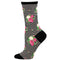 Socksmith W Rows of Roses BLACK