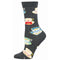 Socksmith W Bamboo Spot Of Tea Please CHARCOAL HEATHER
