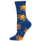 Socksmith W Bamboo Octopuses Rule NAVY HEATHER