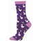 Socksmith W Bamboo Duck Duck Flower PURPLE HEATHER