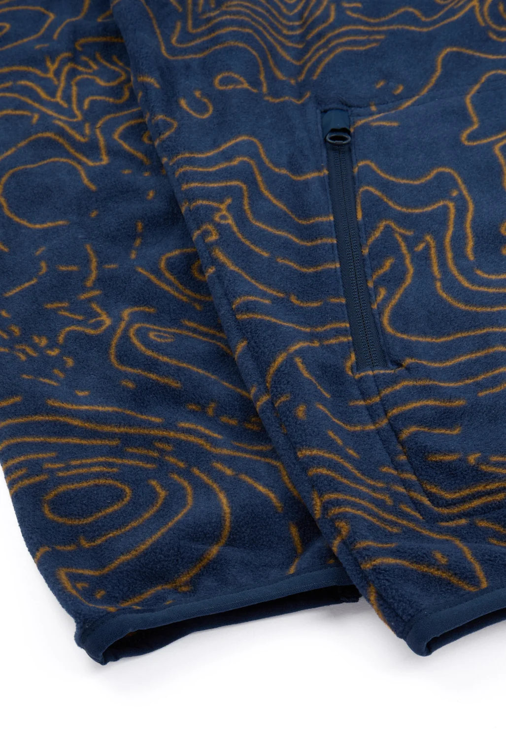 KAVU M Teannaway Fleece PO BLUE WATER TOPO