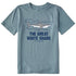 Life is Good Kids SS Crusher Tee The Great White SMOKE BLUE