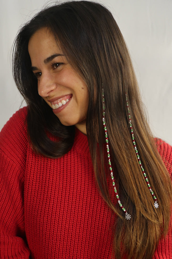 Brielle's Shells Holiday Mermaid Extension SNOWFLAKE (Long-20 Inch)