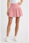 Vineyard Vines W Knit Tiered Skirt LIGHTHOUSE RED