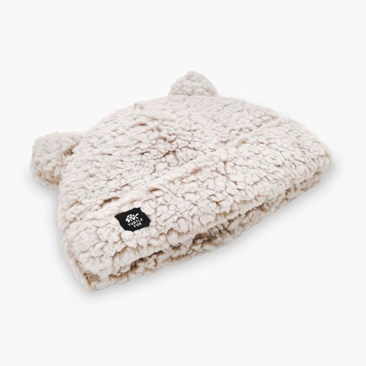 Turtle Fur Kids Lush Kitty Beanie NATURAL