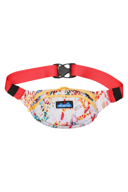 KAVU Spectator Fanny Pack FLORAL CORAL