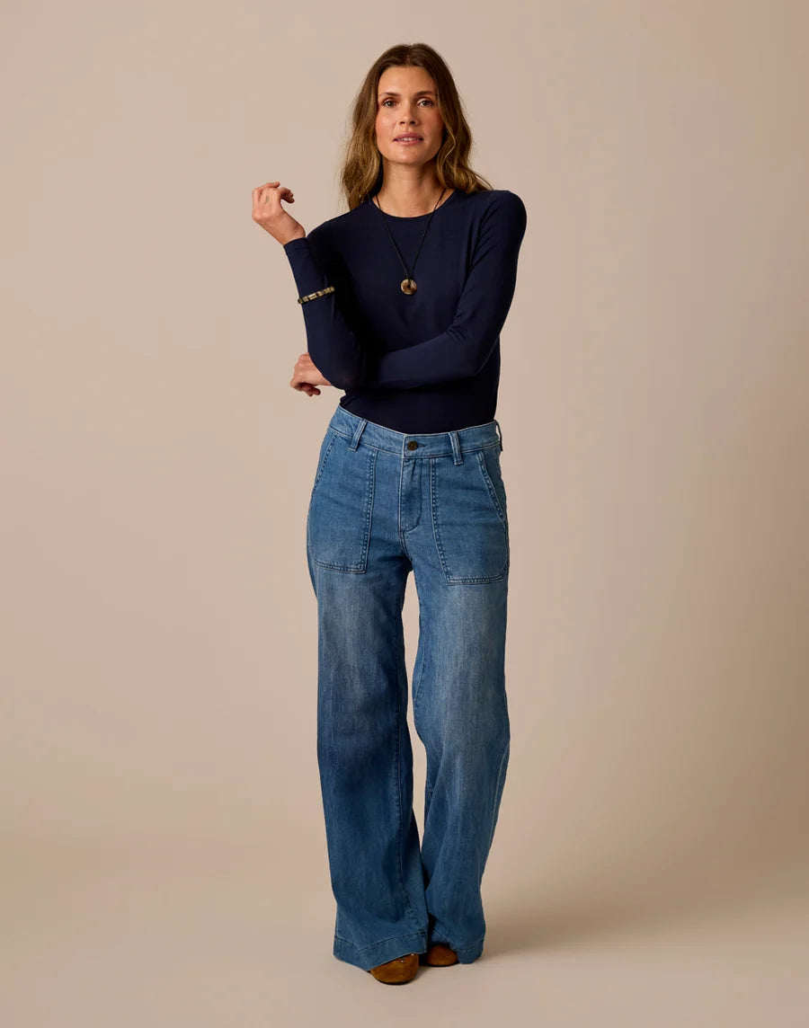 Carve Designs W Farrah Wide Leg Pant MAGNOLIA