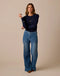 Carve Designs W Farrah Wide Leg Pant MAGNOLIA