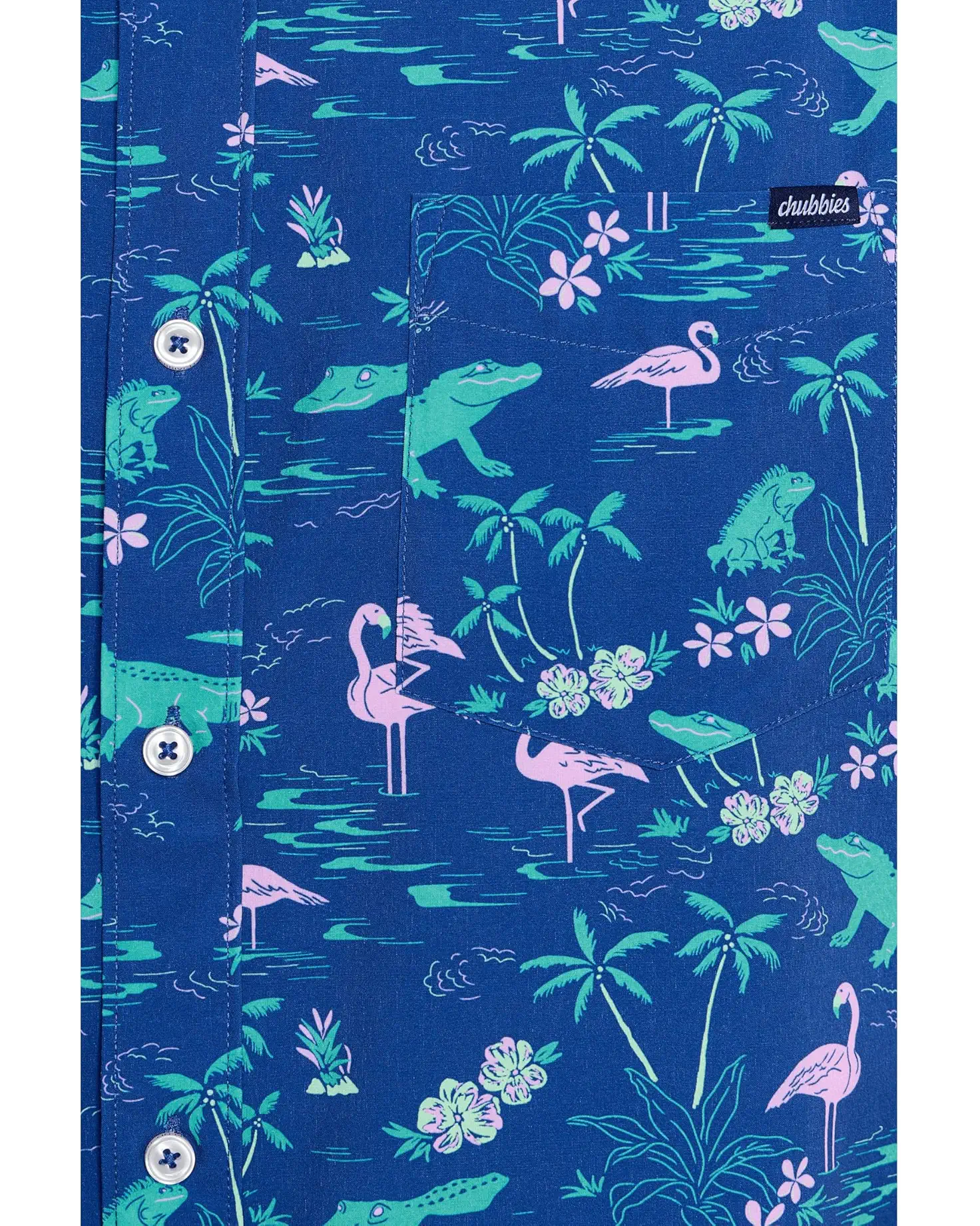 Chubbies M Friday Shirt THE SWAMP & CIRCUMSTANCES - BRIGHT BLUE
