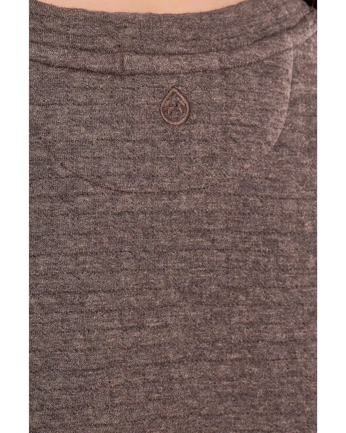 Tasc W Sedona Quilt Sweatshirt MOCHA HEATHER