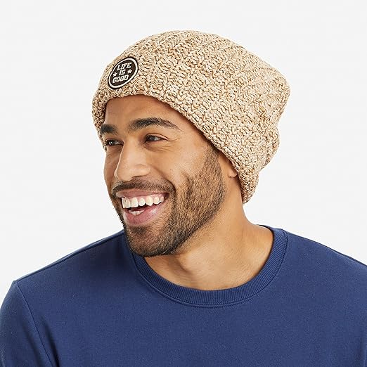 Life is Good W New Slouchy Be Brisk Beanie OATMEAL