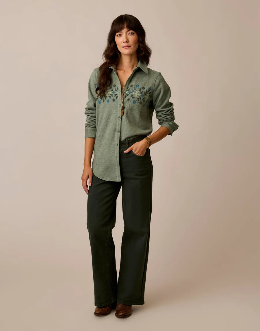 Carve Designs W Fairbanks Supersoft Shirt LAUREL MOTIF