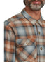 Royal Robbins M LS Snowcap Lined Flannel STEEL BLUE TIOGA