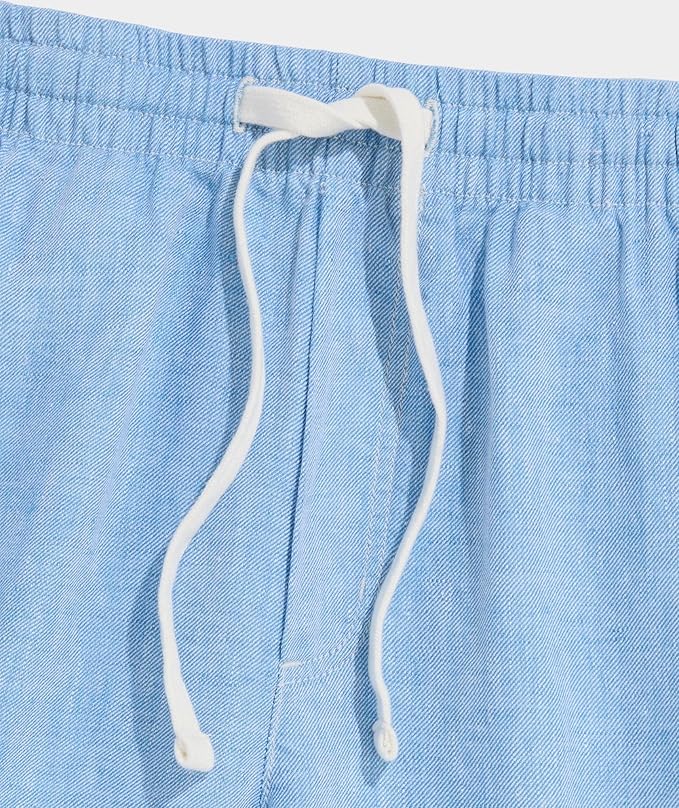 Vineyard Vines M Surfside Linen Short 7" CLUB BLUE