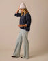 Carve Designs W Drue Fuzzy Sweater NAVY / DARK DAWN