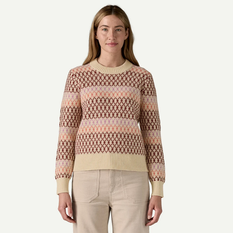 Patagonia W Wool Crewneck Sweater STARLIGHT: DARK NATURAL