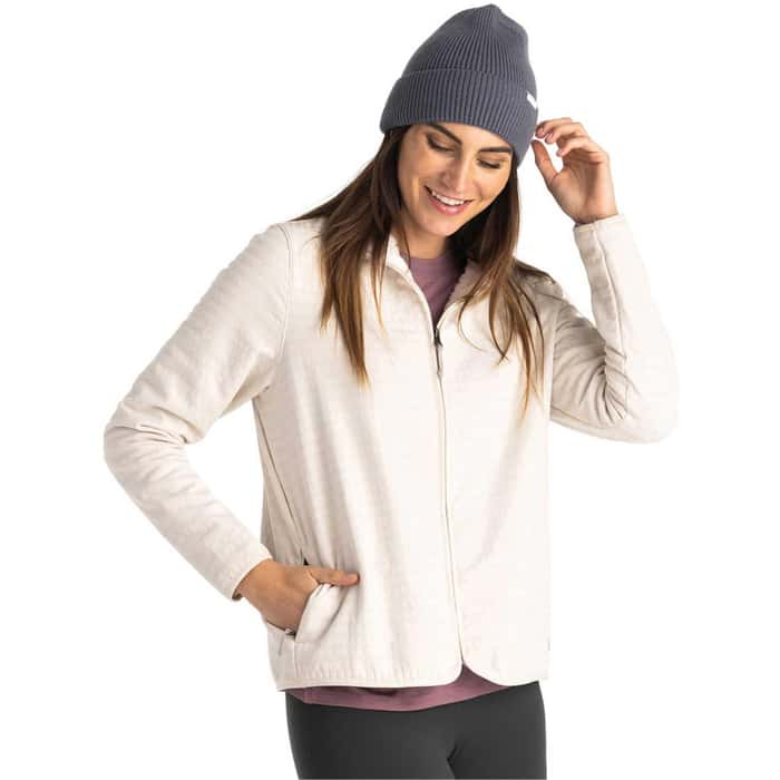 Free Fly W Gridback Fleece Jacket STONE