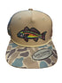 Riverbed Threads Neon Bass Patch Trucker CAMO/KHAKI