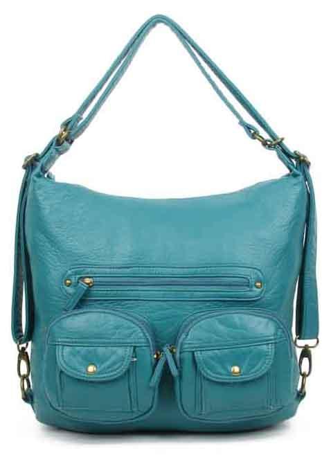 Ampere Convertible Crossbody Backpack TEAL