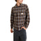 Rhythm M LS Alex Check Shirt CHESTNUT