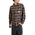 Rhythm M LS Alex Check Shirt CHESTNUT