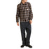 Rhythm M LS Alex Check Shirt CHESTNUT