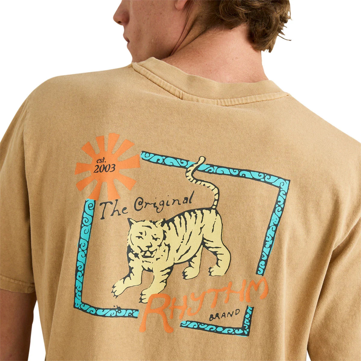 Rhythm M SS Tiger Vintage Tee SAND