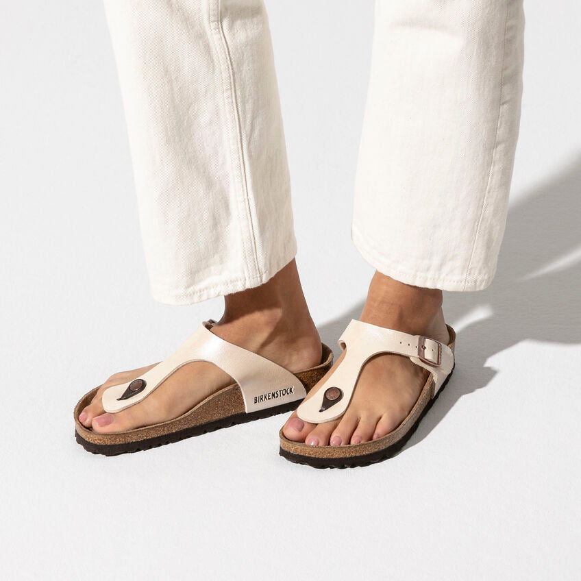 Birkenstock W Gizeh BS GRACEFUL PEARL WHITE - REGULAR