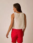 Carve Designs W Lou Linen Tank CLOUD CHAMBRAY