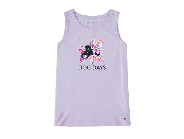 Life is Good W Crusher-Lite Tank Tie Dye Dog Days LILAC