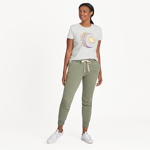 Life is Good W Simply True Jogger MOSS GREEN