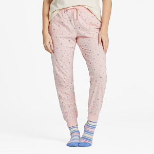 Life is Good W Snuggle Up Sleep Pant Scattered Hearts HIMALAYAN