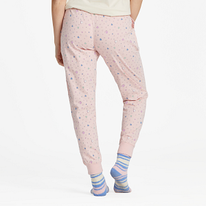 Life is Good W Snuggle Up Sleep Pant Scattered Hearts HIMALAYAN