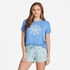 Life is Good W SS LW Sleep Tee Turtle Mandala CORNFLOWER BLUE