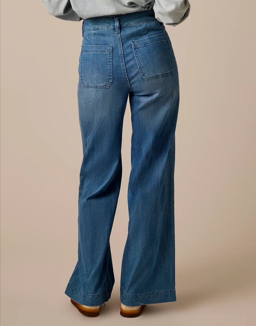 Carve Designs W Farrah Wide Leg Pant MAGNOLIA