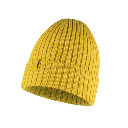 Buff Knitted Beanie Hat Norval HONEY