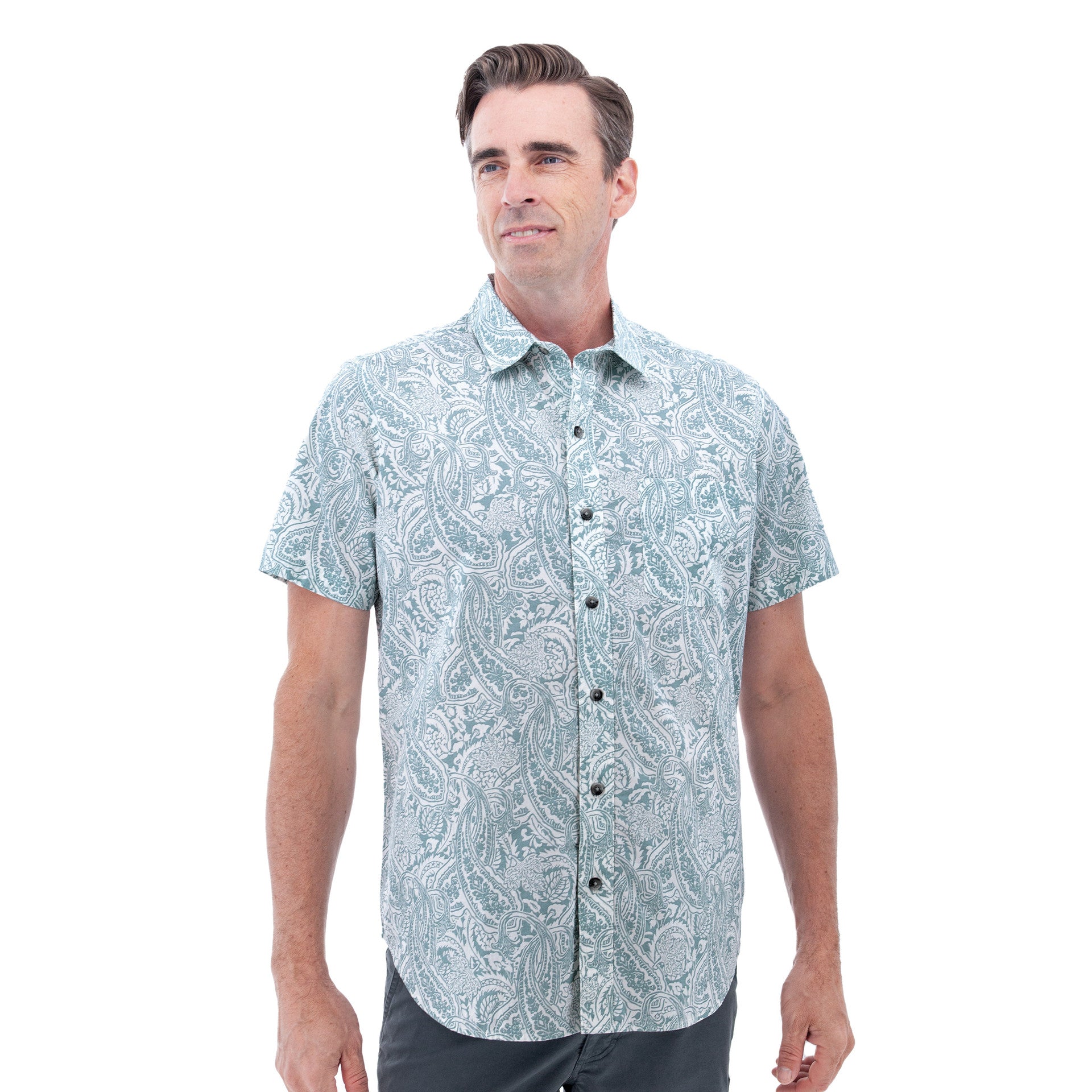 Old Ranch M SS Lennon Shirt TOURMALINE