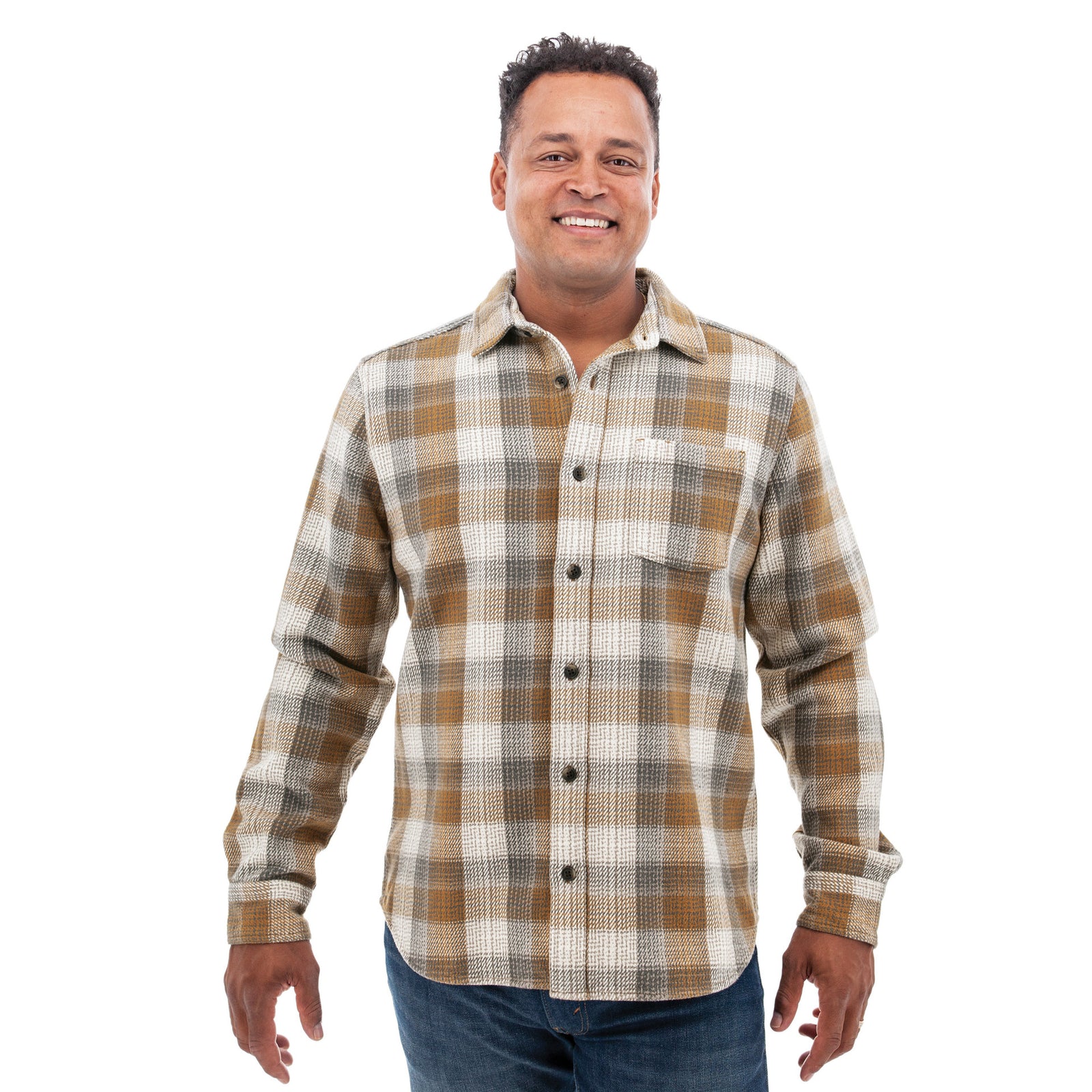 Old Ranch M Miles LS Flannel Shirt CHIPMUNK